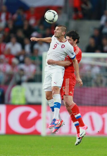 Broadcast of EURO 2012 match between Russia and Czech Republic