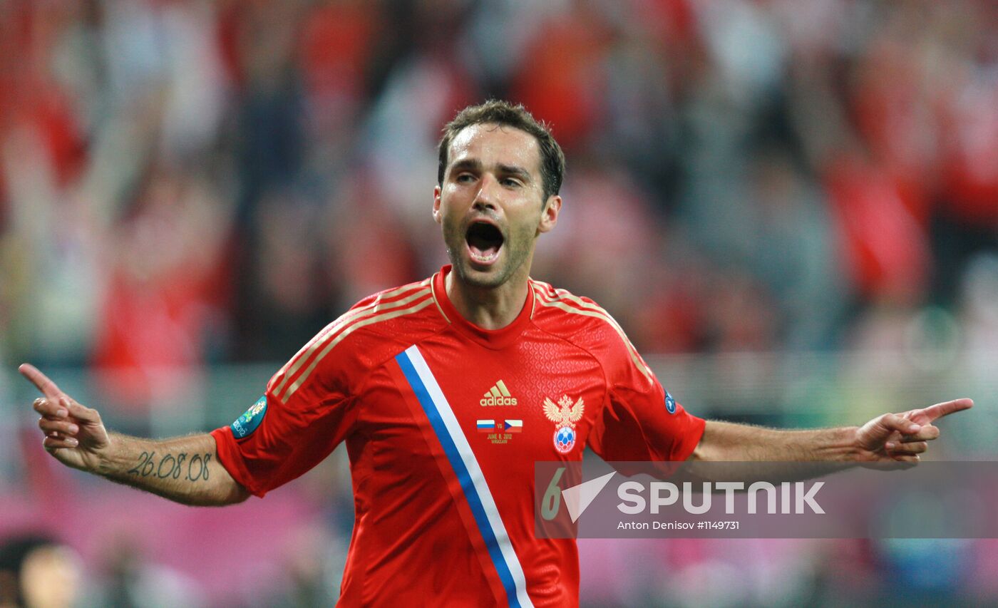Broadcast of EURO 2012 match between Russia and Czech Republic