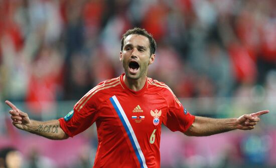 Broadcast of EURO 2012 match between Russia and Czech Republic