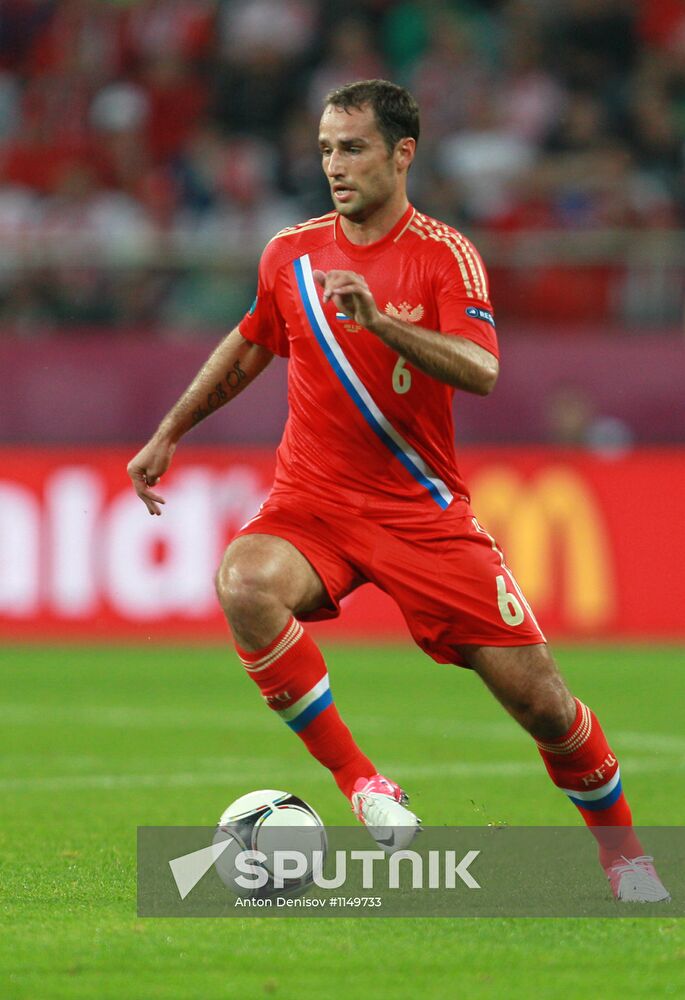 Broadcast of EURO 2012 match between Russia and Czech Republic