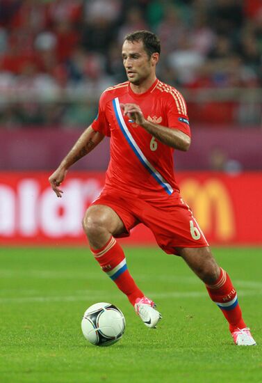Broadcast of EURO 2012 match between Russia and Czech Republic