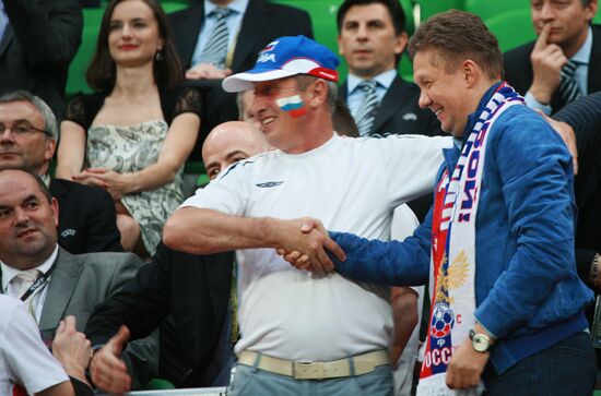 Football Euro 2012. Russia vs. Czech Republic