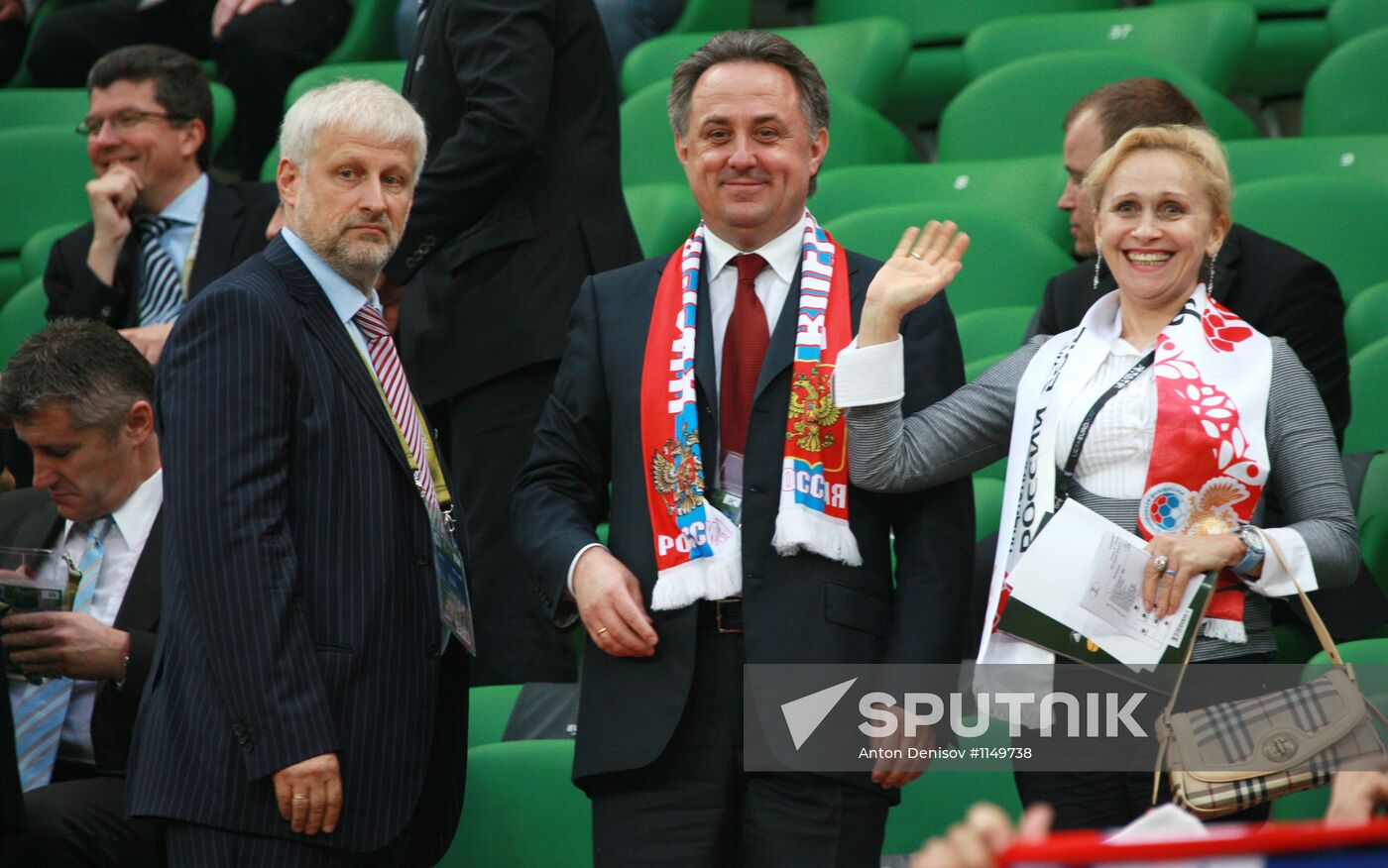 EURO 2012 match between Russia and Czech Republic