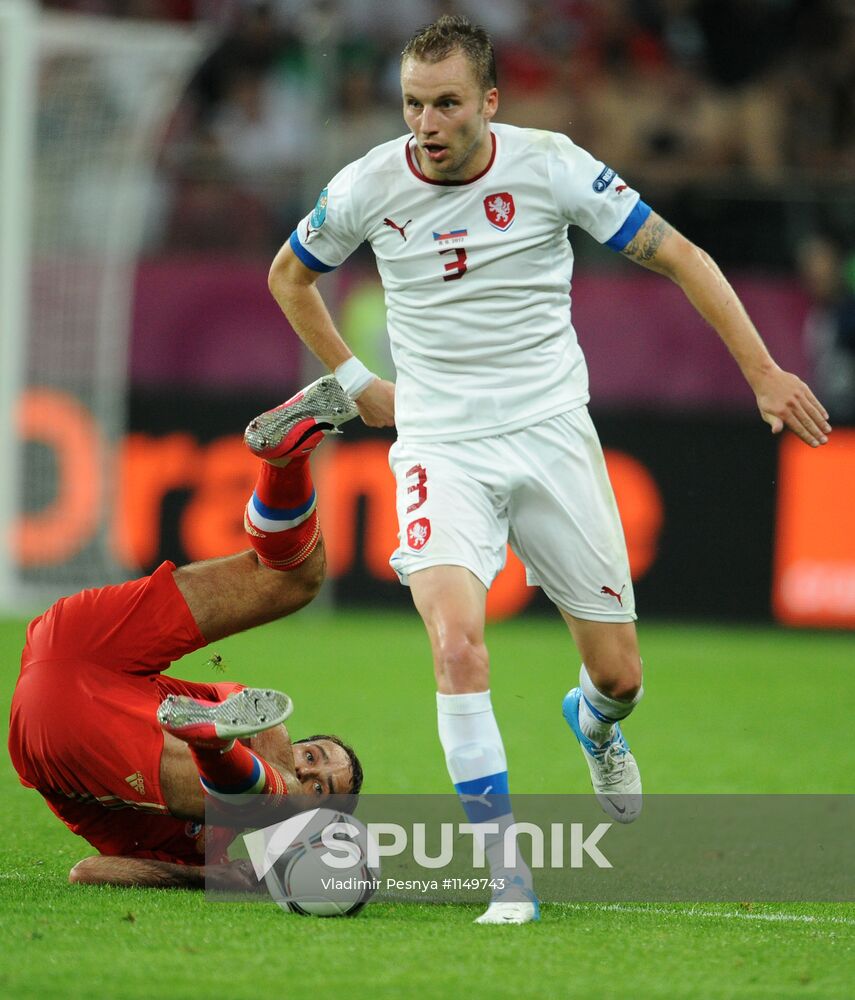 Broadcast of EURO 2012 match between Russia and Czech Republic