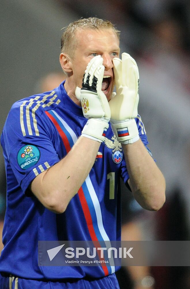 Broadcast of EURO 2012 match between Russia and Czech Republic