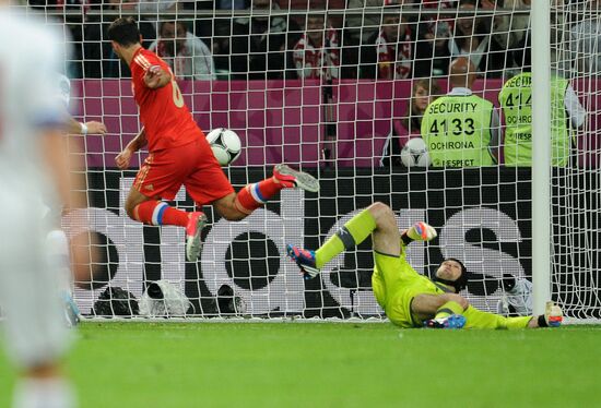 Broadcast of EURO 2012 match between Russia and Czech Republic
