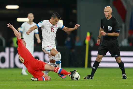 Football Euro 2012. Russia vs. Czech Republic