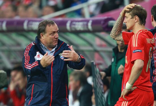 EURO 2012 match between Russia and Czech Republic