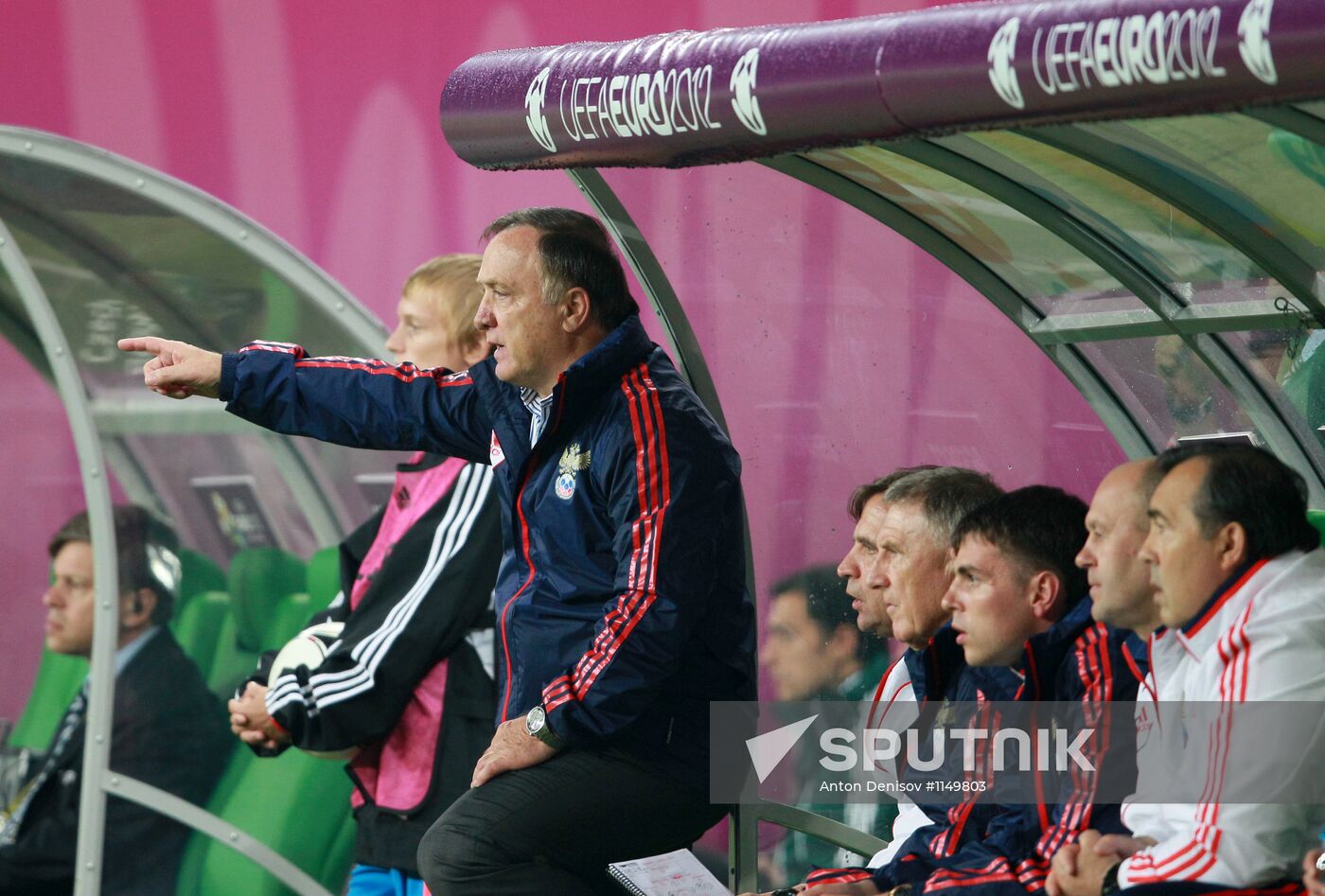 EURO 2012 match between Russia and Czech Republic