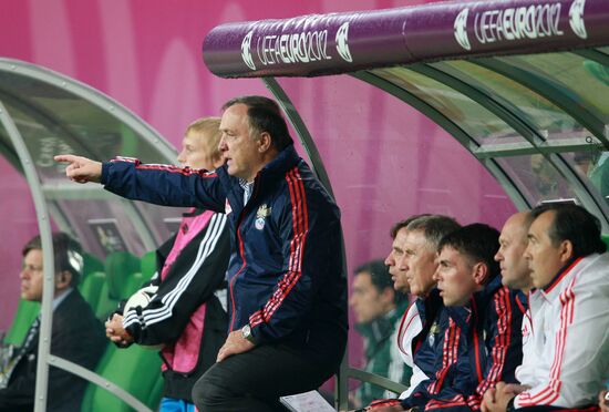 EURO 2012 match between Russia and Czech Republic