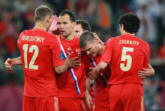 Football Euro 2012. Russia vs. Czech Republic