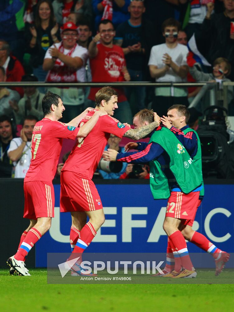 Football Euro 2012. Russia vs. Czech Republic