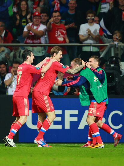 Football Euro 2012. Russia vs. Czech Republic