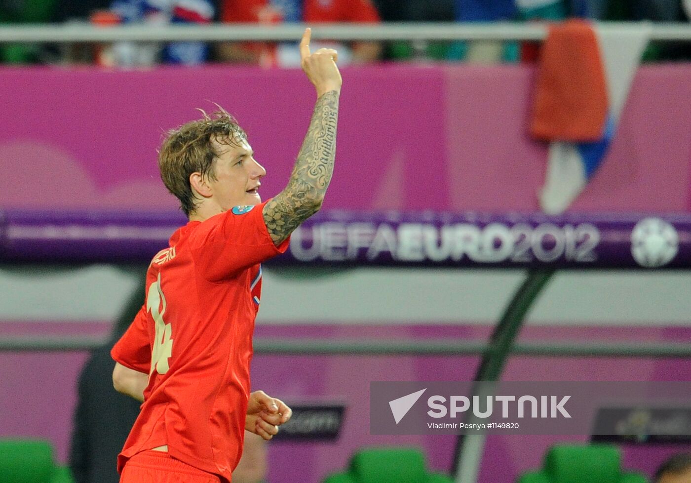 Football Euro 2012. Russia vs. Czech Republic