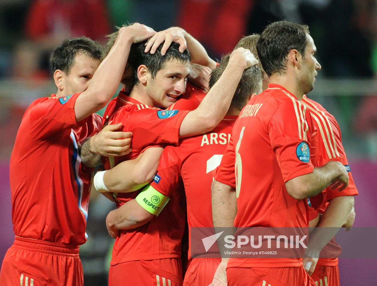 Football Euro 2012. Russia vs. Czech Republic