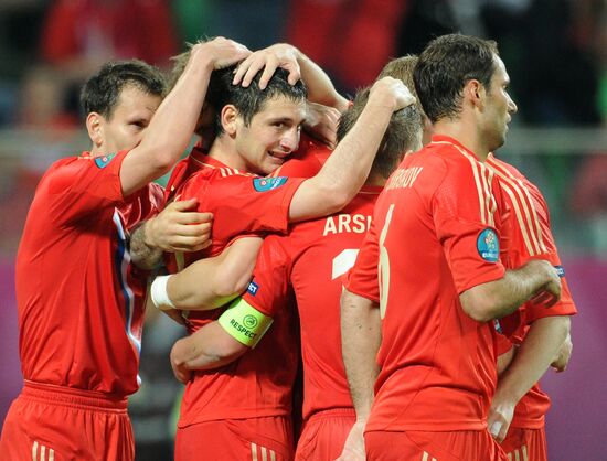 Football Euro 2012. Russia vs. Czech Republic