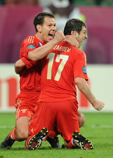 Football Euro 2012. Russia vs. Czech Republic