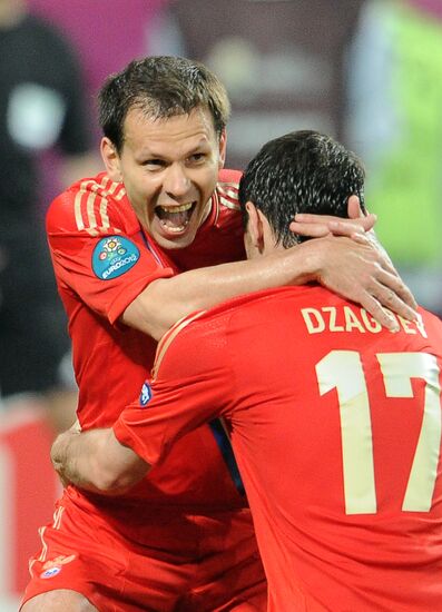 Football Euro 2012. Russia vs. Czech Republic