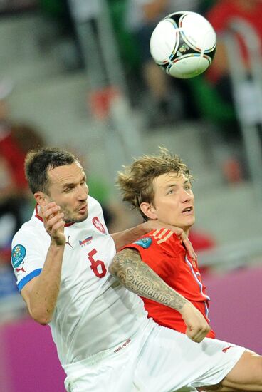 Football Euro 2012. Russia vs. Czech Republic