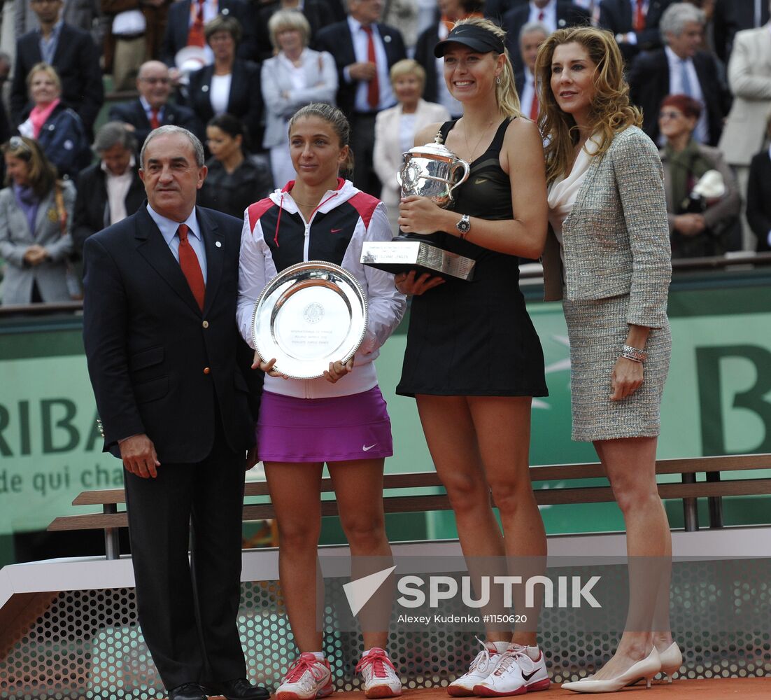 2012 French Open. Women's Final