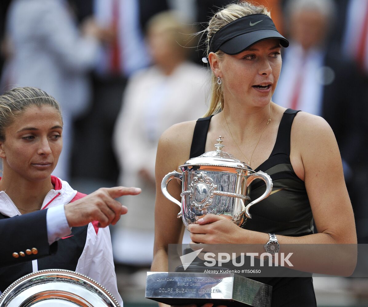 2012 French Open. Women's Final