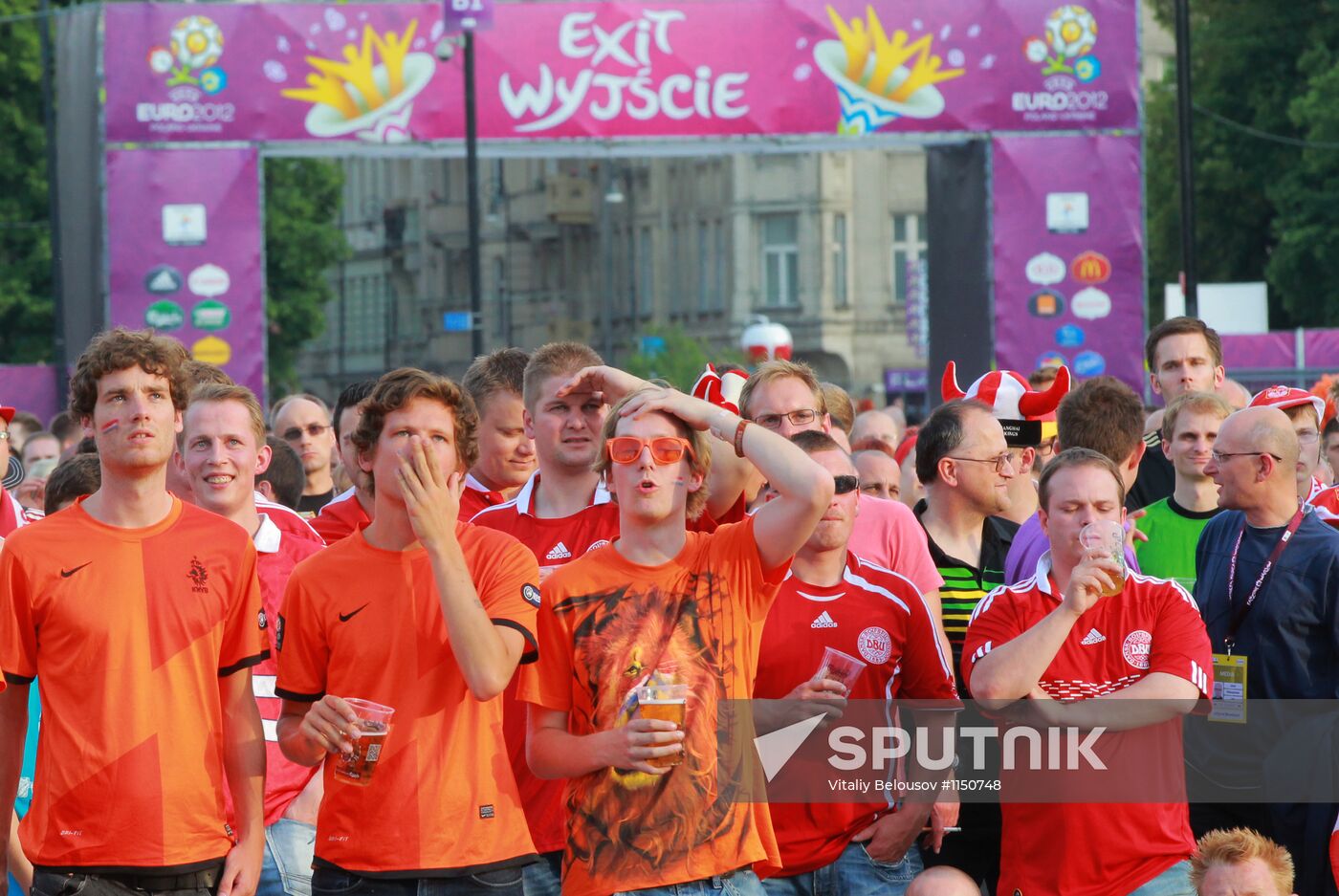 Fan-zone of Euro 2012 in Warsaw
