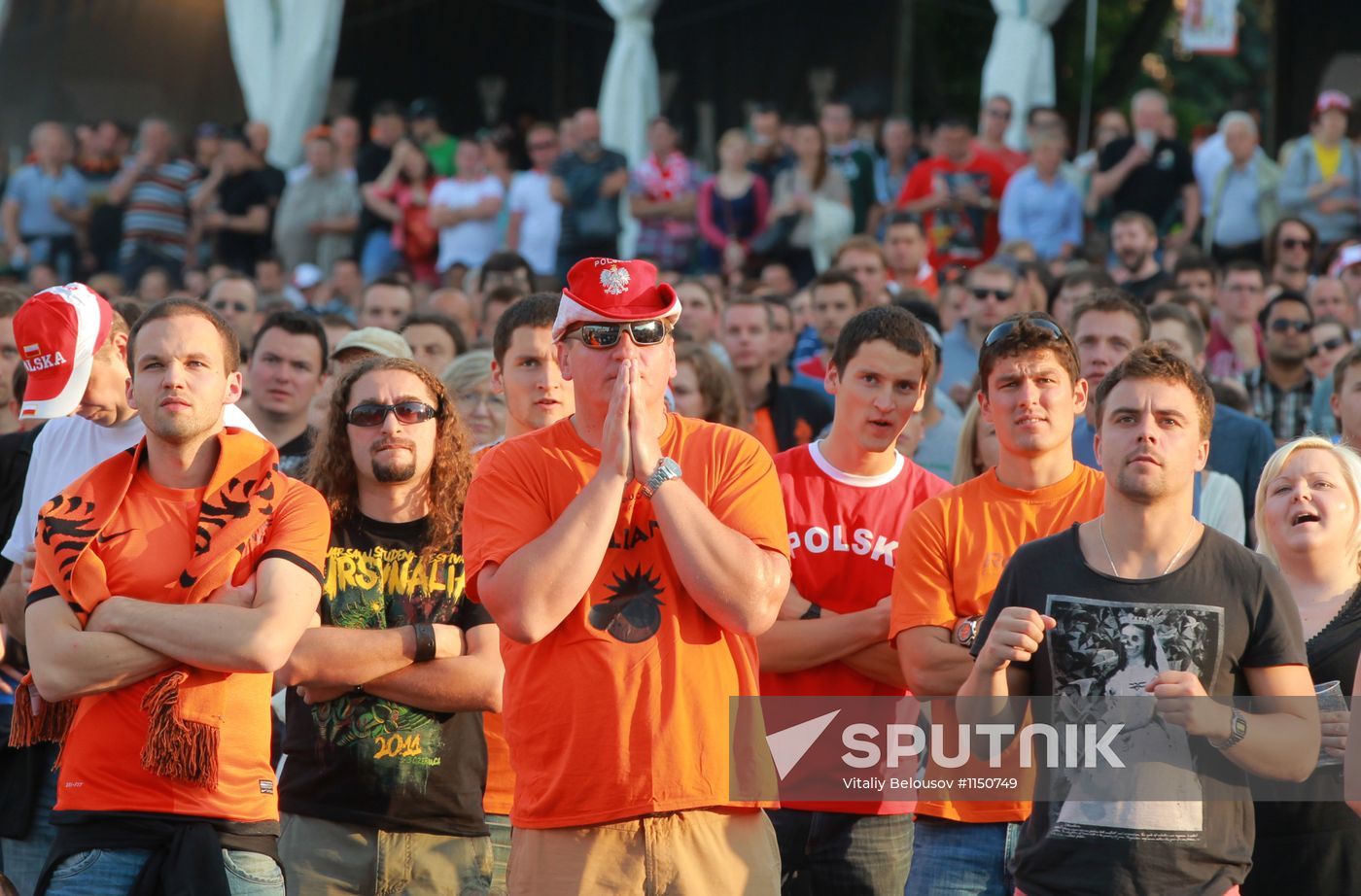 Fan Zone for Euro 2012 in Warsaw