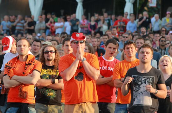 Fan Zone for Euro 2012 in Warsaw