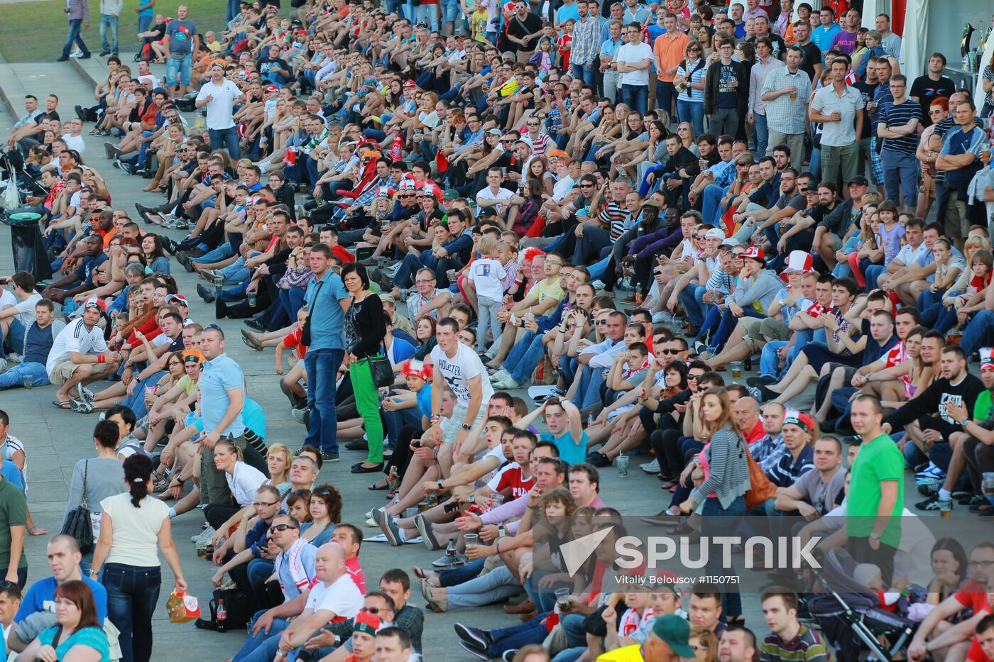 Fan Zone for Euro 2012 in Warsaw