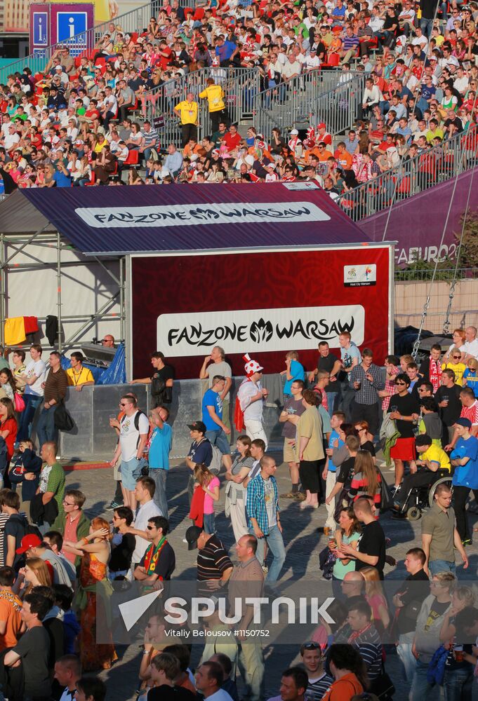 Fan Zone for Euro 2012 in Warsaw