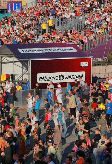 Fan Zone for Euro 2012 in Warsaw