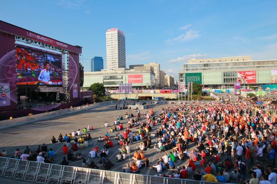 Fan Zone for Euro 2012 in Warsaw