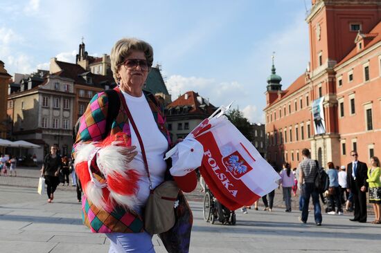Football insignia sold in Warsaw