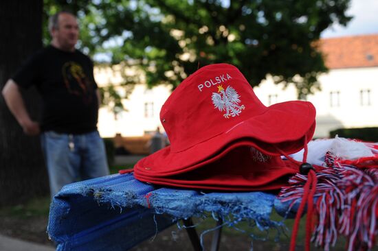 Football insignia sold in Warsaw