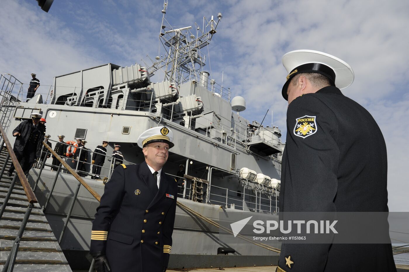 French Navy frigate "De Grasse" makes port visit in Severomorsk