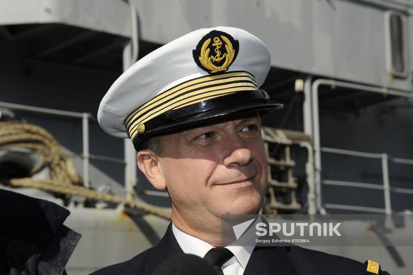 French Navy frigate "De Grasse" makes port visit in Severomorsk
