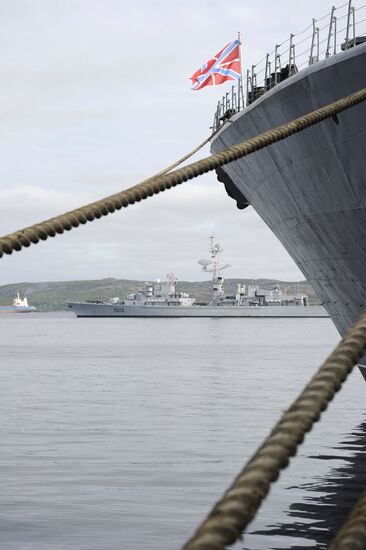 French Navy frigate "De Grasse" makes port visit in Severomorsk