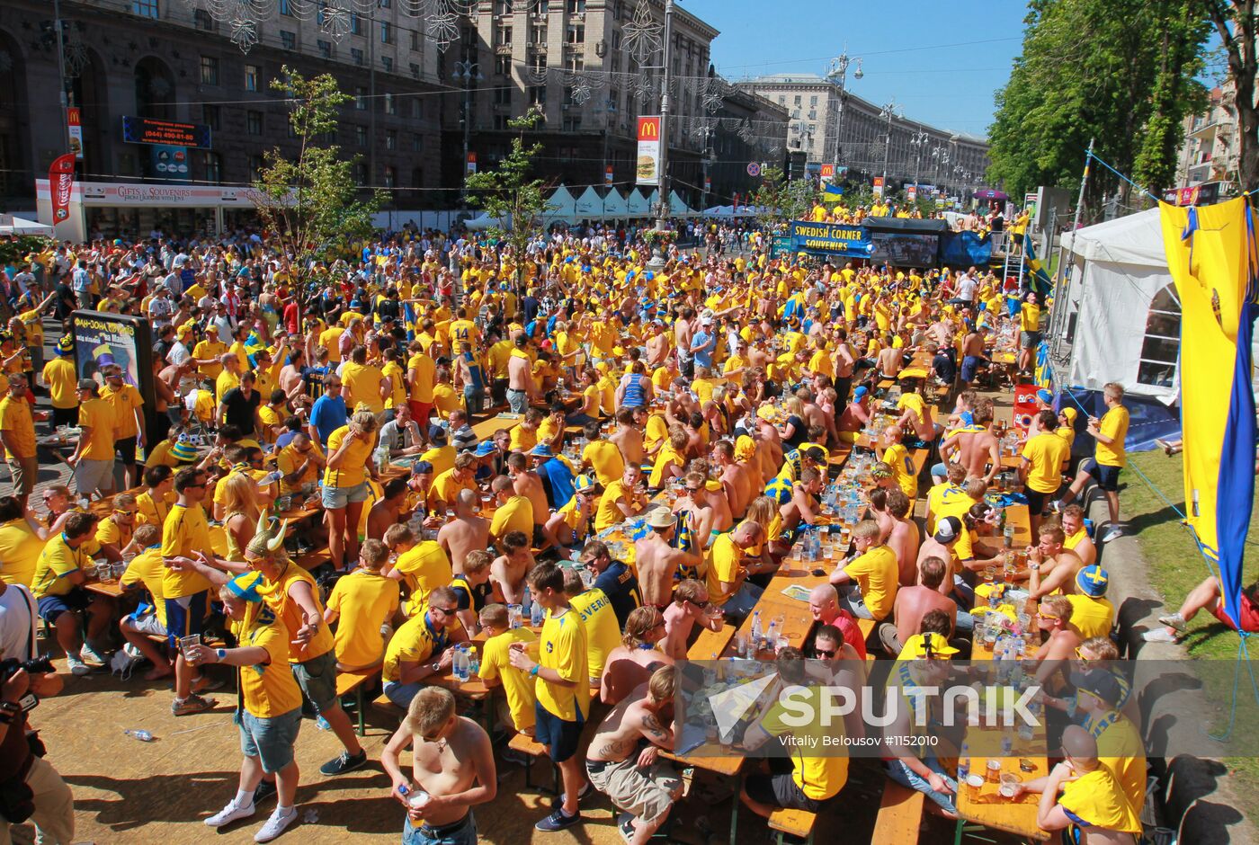 Football Euro 2012. Fans in Ukraine