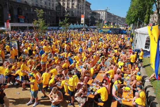 Football Euro 2012. Fans in Ukraine