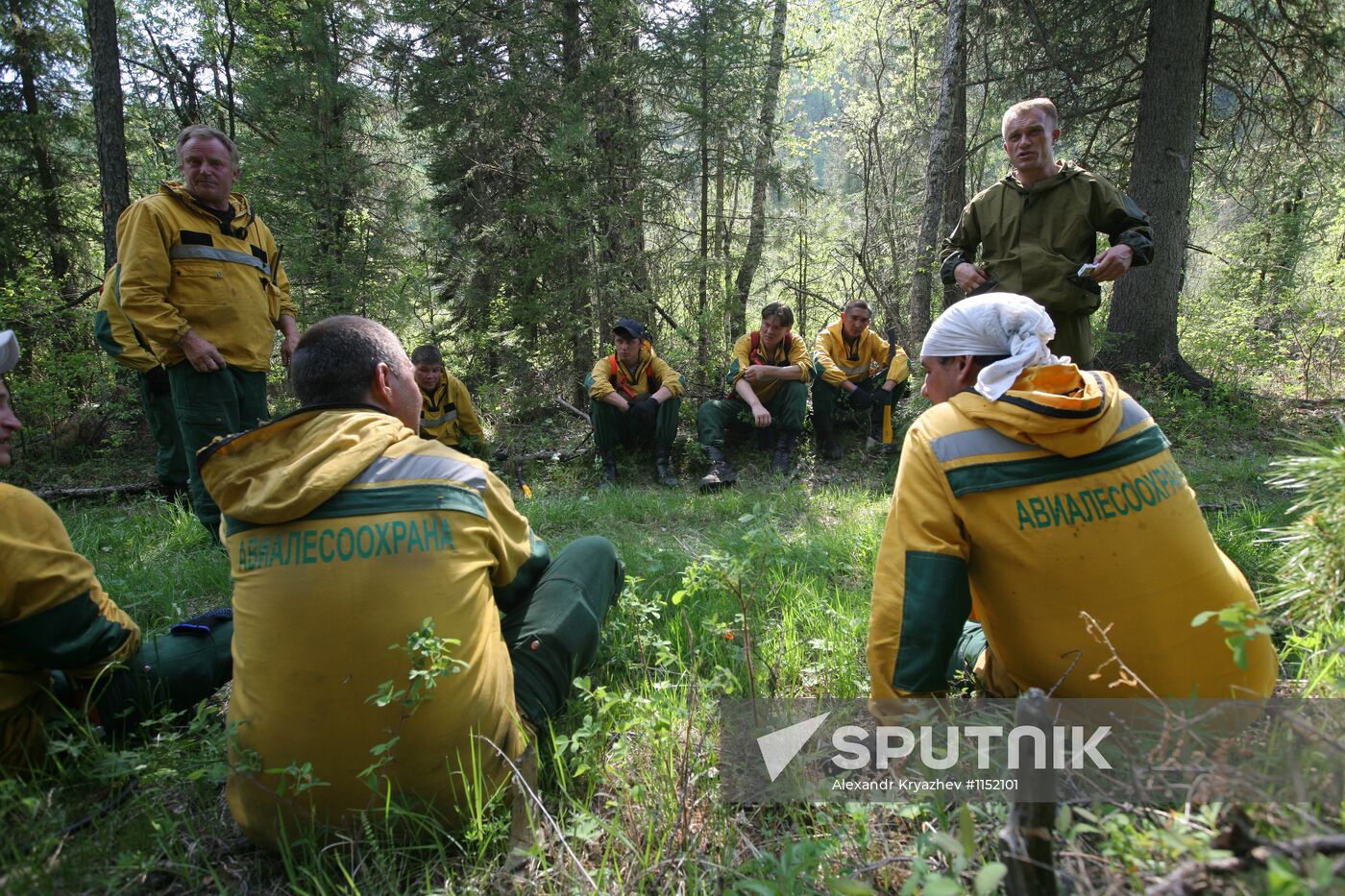 Forest fires battled in Tyva