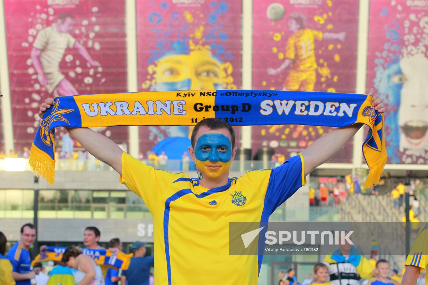 Football fans in Ukraine