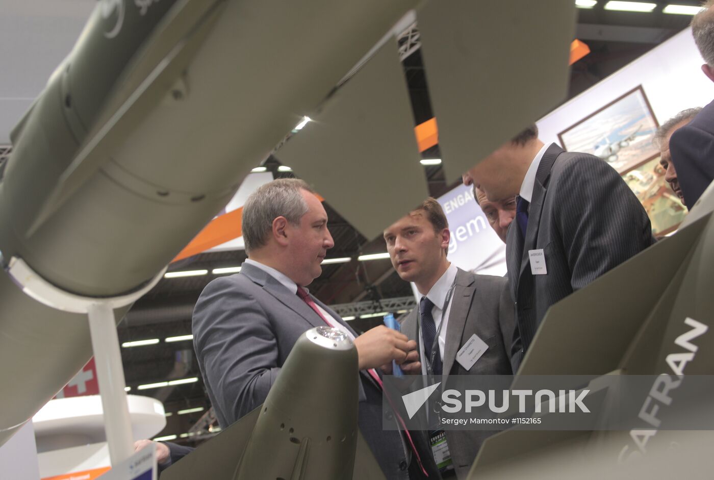 Dmitry Rogozin at arms exhibition "Eurosatory 2012" near Paris