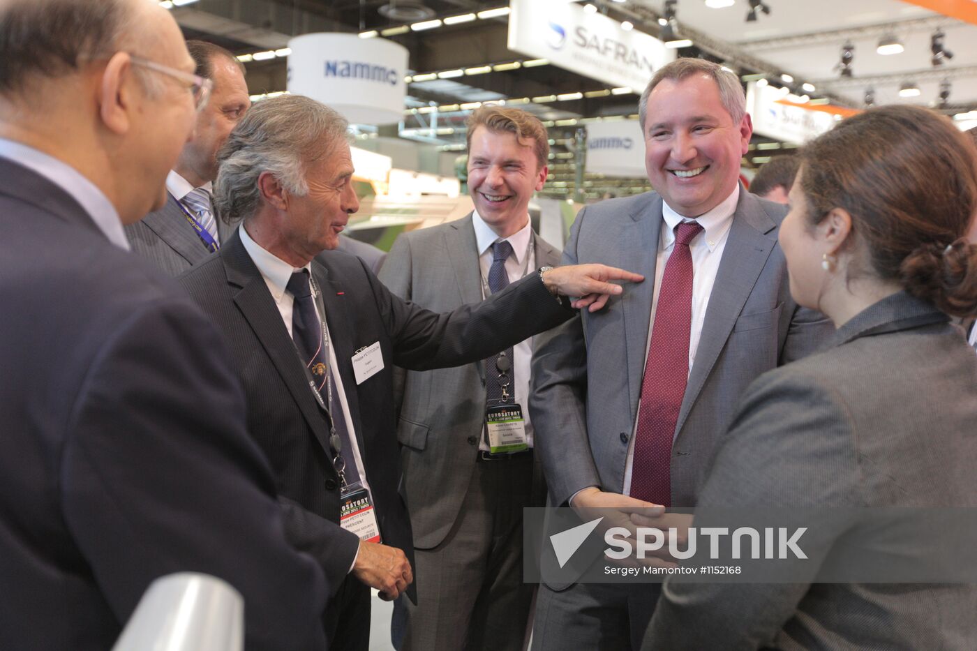 Dmitry Rogozin at arms exhibition "Eurosatory 2012" near Paris