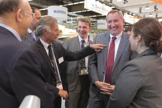 Dmitry Rogozin at arms exhibition "Eurosatory 2012" near Paris