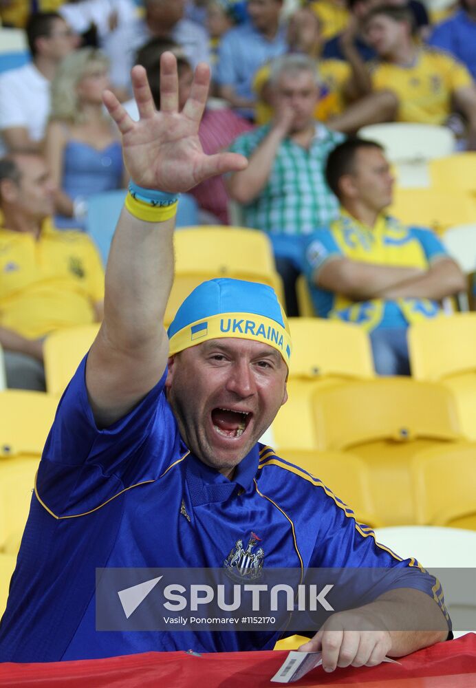 Football Euro 2012. Ukraine vs. Sweden
