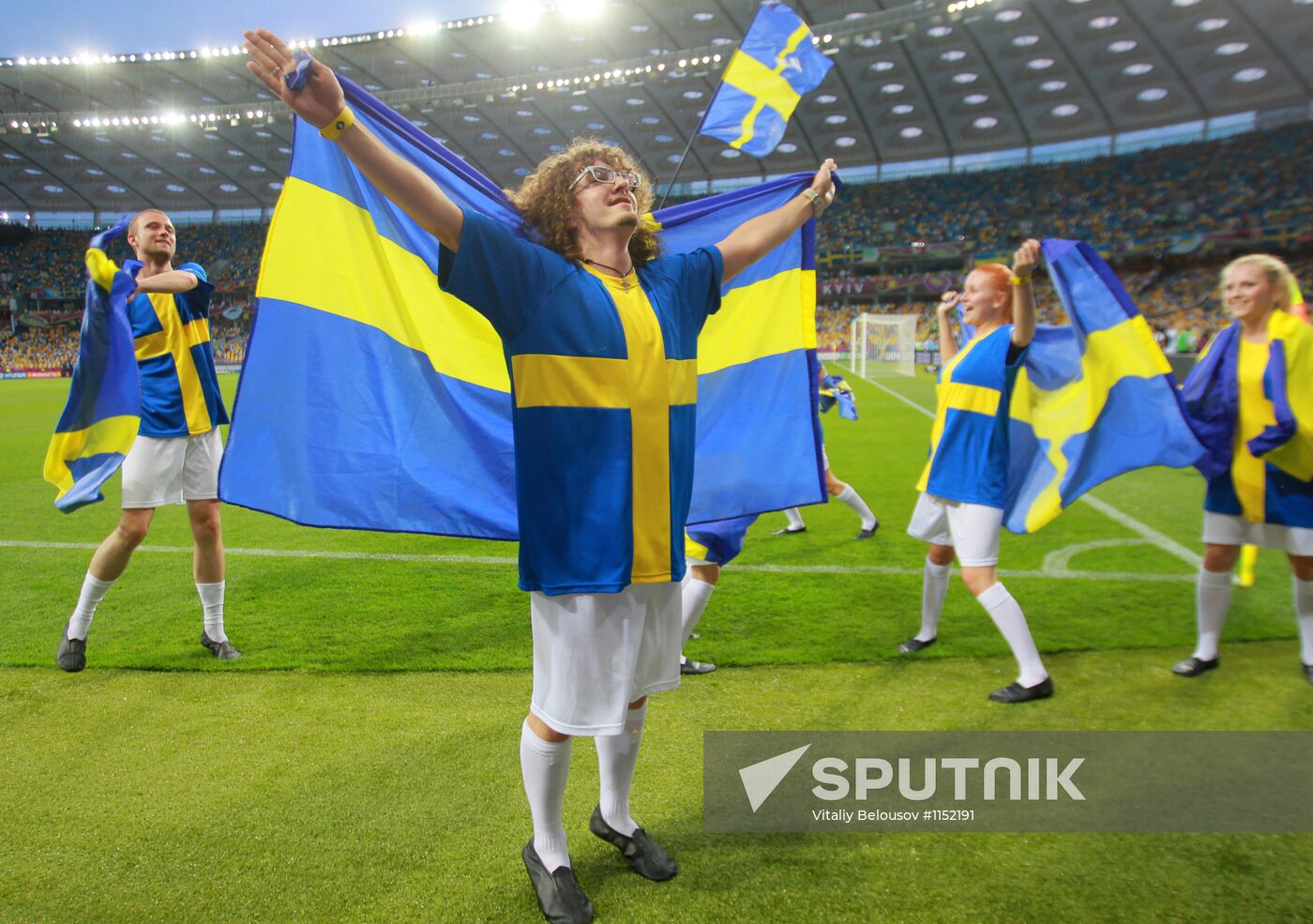 Football Euro 2012. Ukraine vs. Sweden
