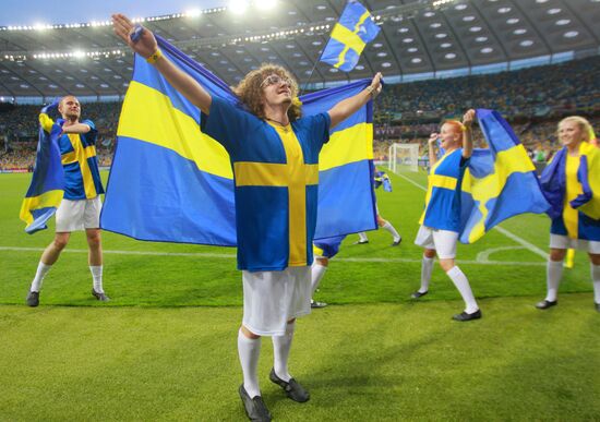 Football Euro 2012. Ukraine vs. Sweden