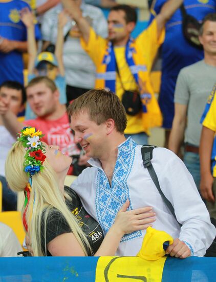 Football Euro 2012. Ukraine vs. Sweden