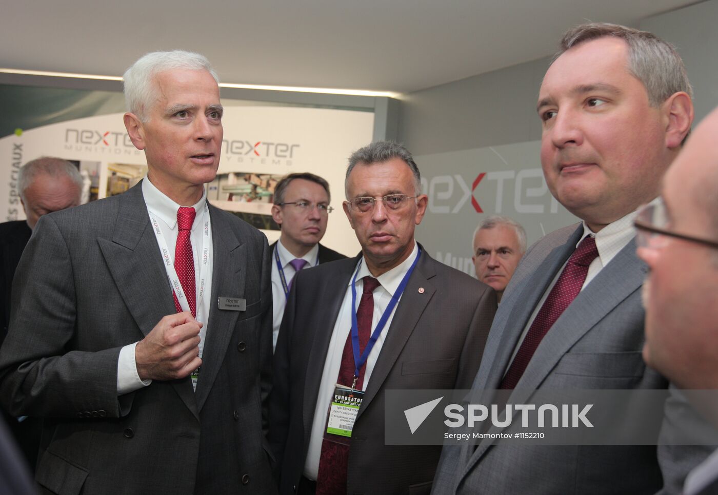 Dmitry Rogozin at arms exhibition "Eurosatory 2012" near Paris