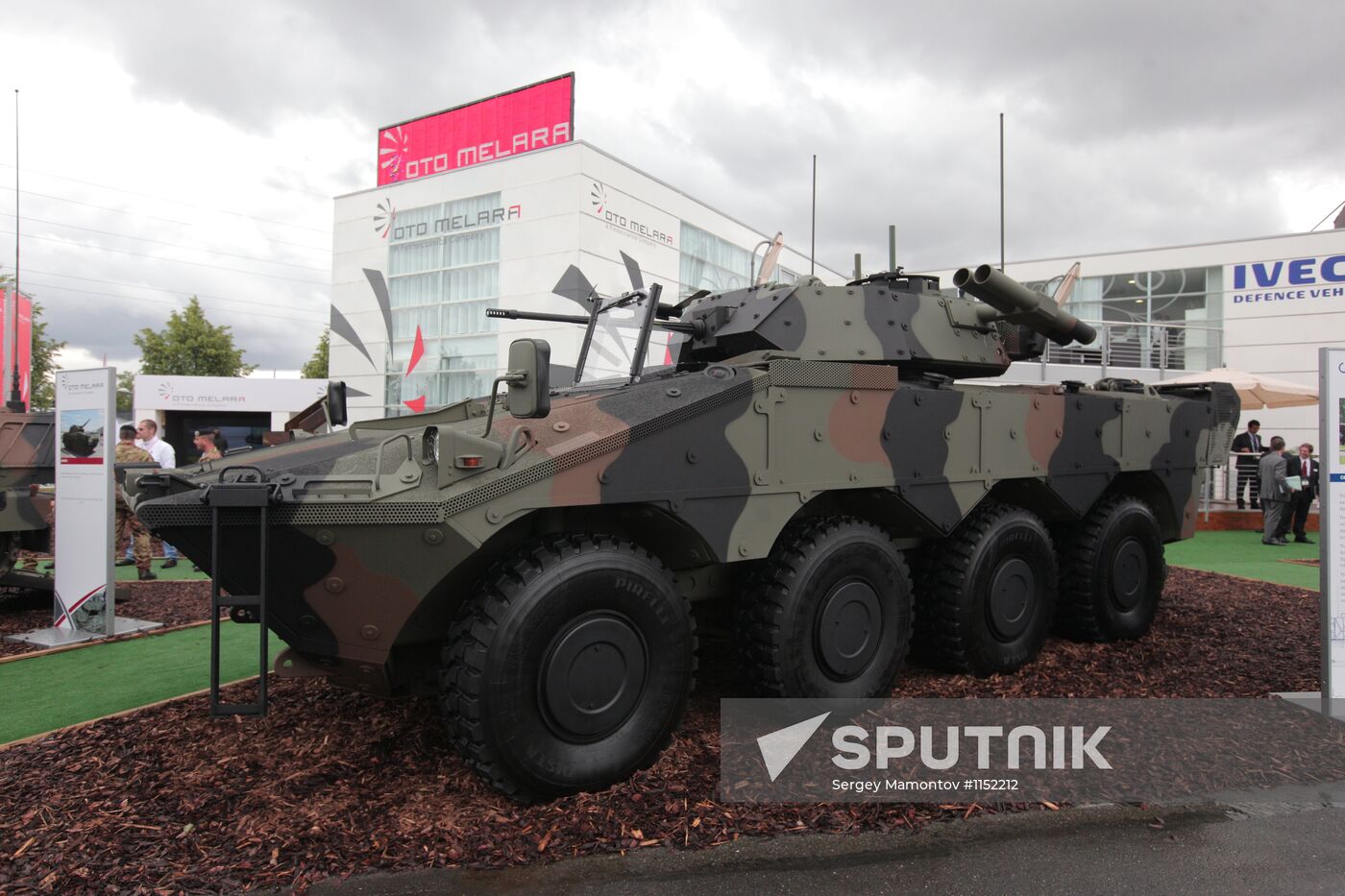 Dmitry Rogozin at arms exhibition "Eurosatory 2012" near Paris